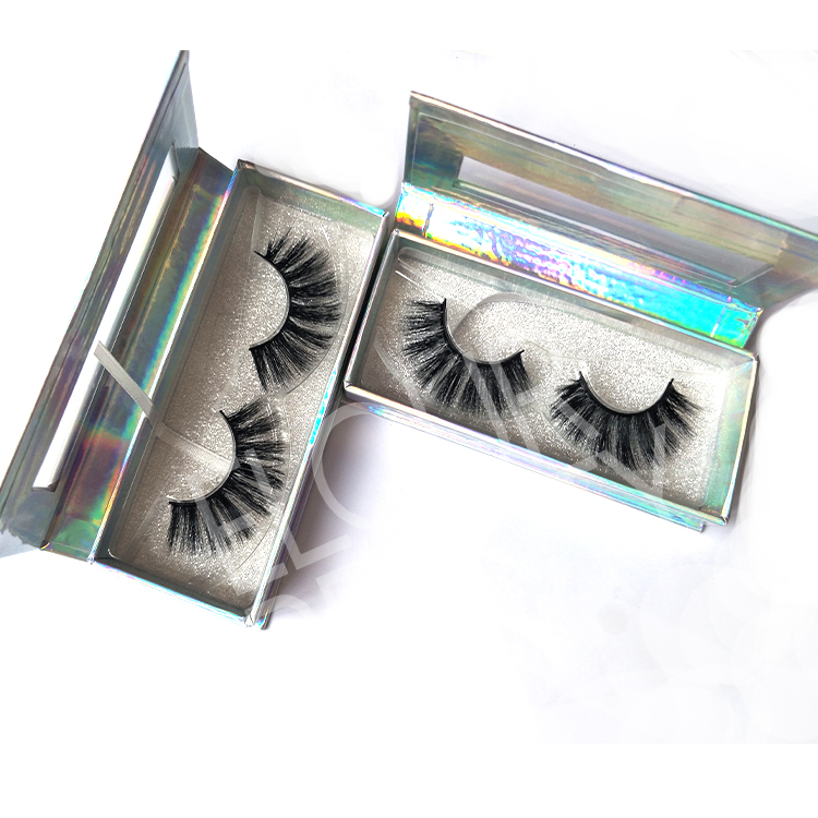 Russian volume double 3D layer faux mink eyelashes vendors China EL27